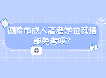 銅陵市成人高考學(xué)位英語(yǔ)能免考嗎