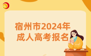 宿州市2024年成人高考報(bào)名